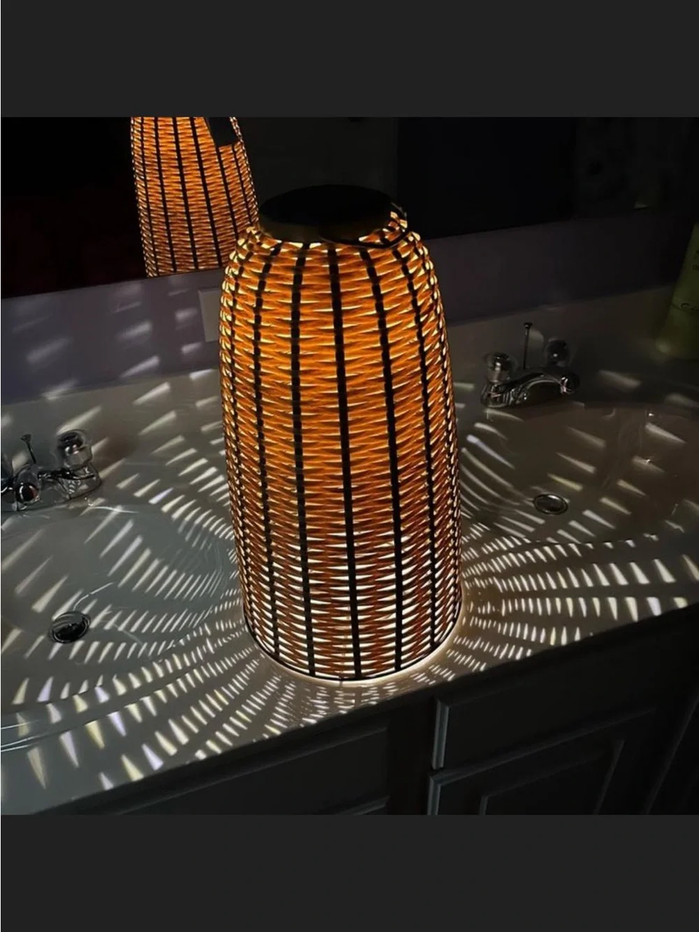 Woven Solar Lantern Tall - Hearth & Hand™ with Magnolia